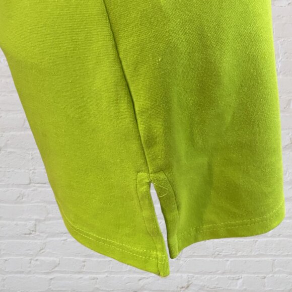 GW SPORT -- Long Top, Spaghetti Straps, Side Vents, Lime Green - Picture 7 of 15